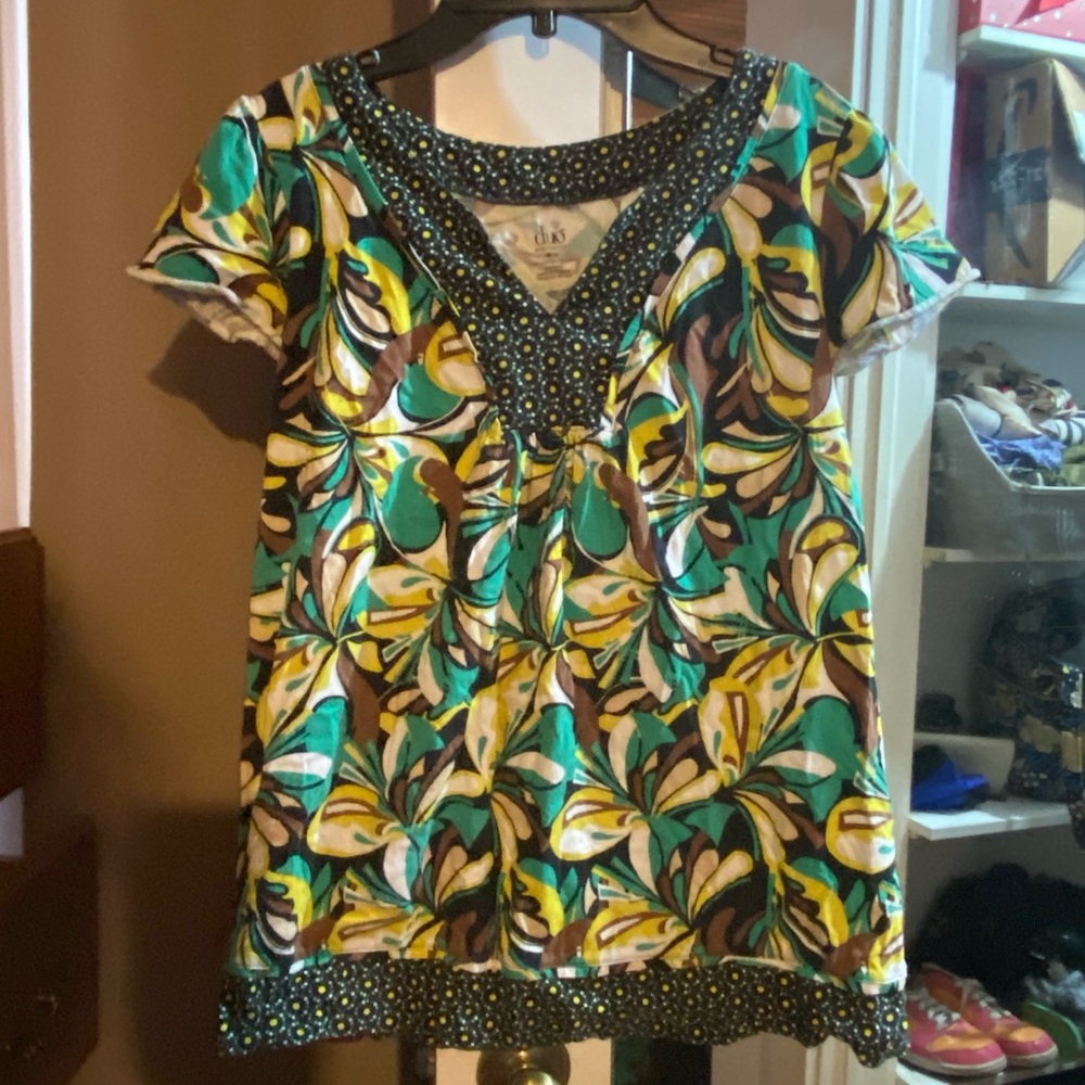 🌺 3/$15 Patterned Short Sleeve Maternity Top